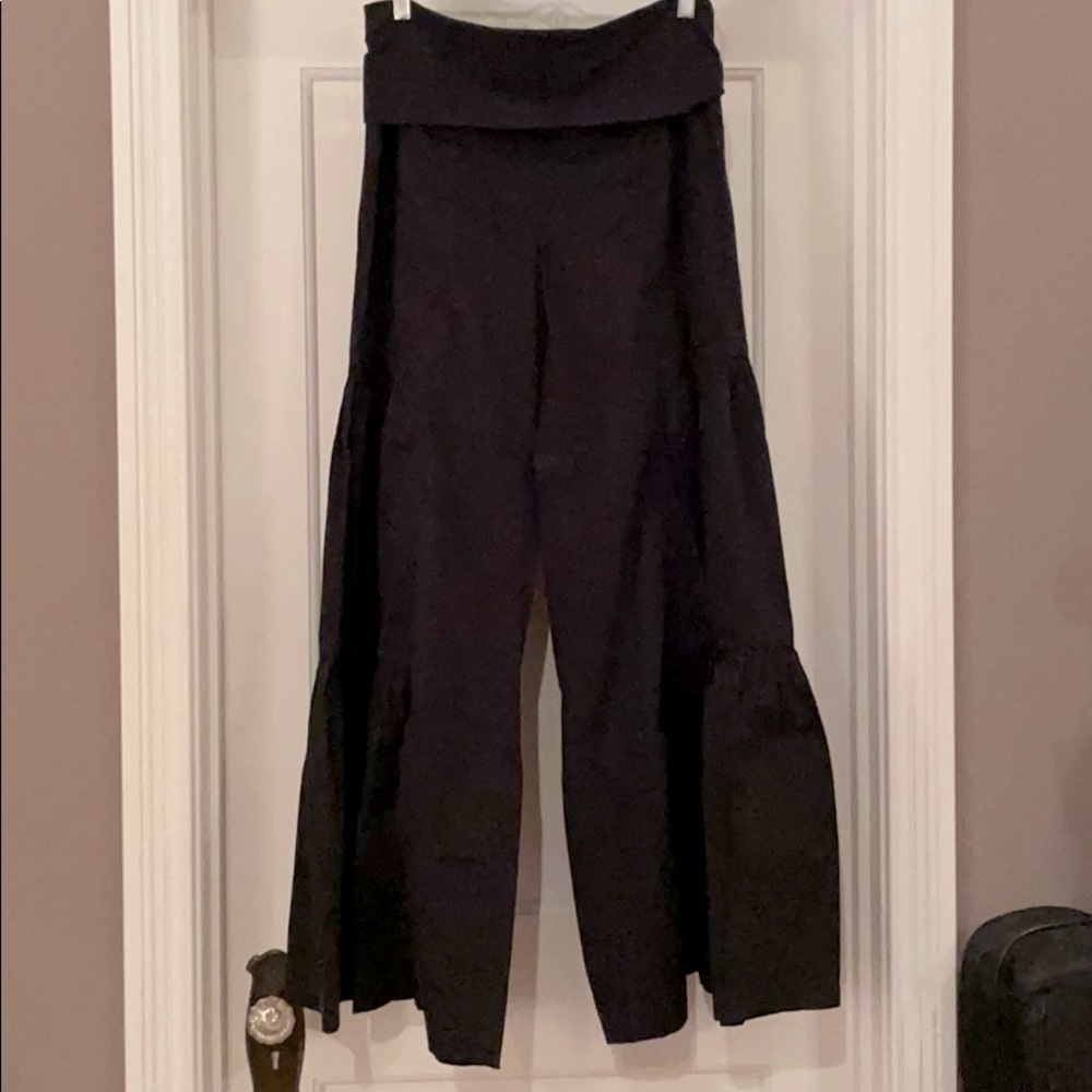 XCVI Wearables full-length, black cotton pants